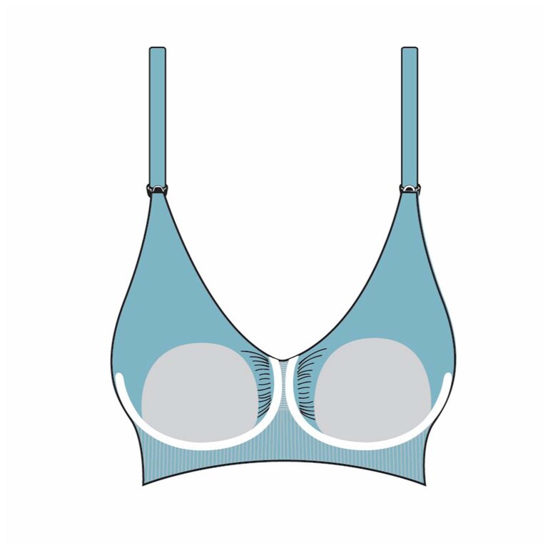 Carriwell Maternity & Nursing Bra with Padded Carri-Gel support - Black