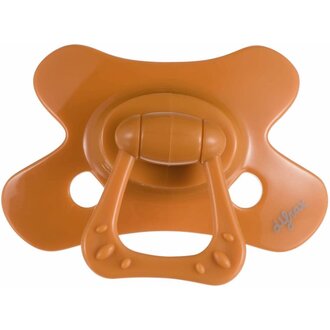 Difrax Fopspeen Natural 12M+ Uni/Pure Orange/Pumpkin