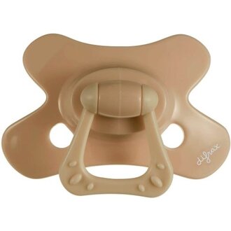 Difrax Fopspeen Natural 6M+ Uni/Pure Caramel
