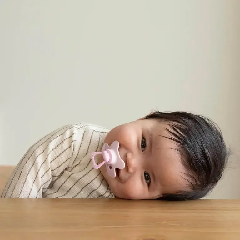 Difrax Fopspeen Natural 12+ maanden GEMS - Rose/Quartz