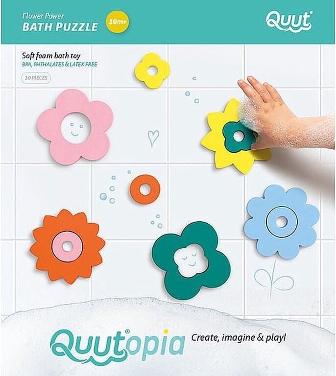 Quut Quutopia bath puzzle Flower Power