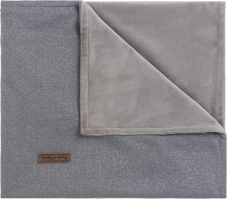Baby's Only Wiegdeken Soft Sparkle - Zilvergrijs - 75 x 95