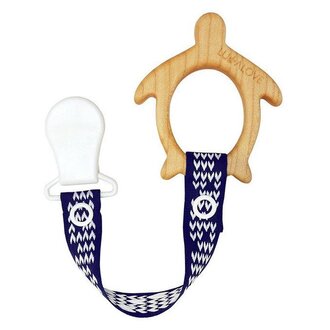 Lullalove Mamari Maple Teether - Turtle - 1M+
