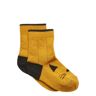 Liewood Silas Cotton Socks - Cat Mustard