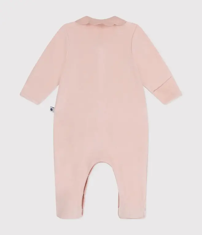 Petit Bateau Fluwelen babypyjama - saline