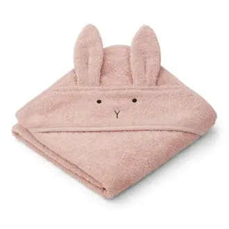 Liewood Albert Hooded Towel - Rabbit Rose