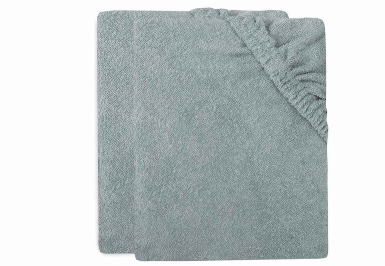 Jollein Aankleedkussenhoes Badstof 50x70cm Sea Green (2pack)