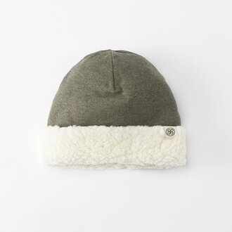 Cloby Omkeerbare Teddy muts - Forest Green