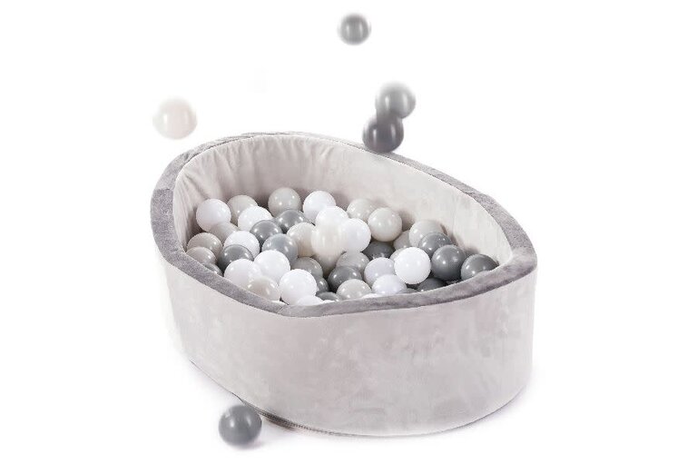 Bojungle B-Ball Pit Play Gym Grey - incl. 120 ballen