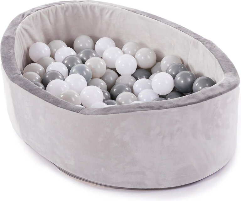 Bojungle B-Ball Pit Play Gym Grey - incl. 120 ballen