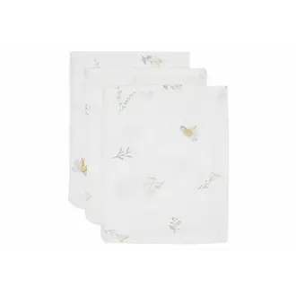 Jollein Hydrofiel Washandje 15x20cm - Lovely Birds - 3 Stuks