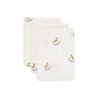 Jollein Hydrofiel Washandje 15x20cm - Nostalgic Ride - 3 Stuks