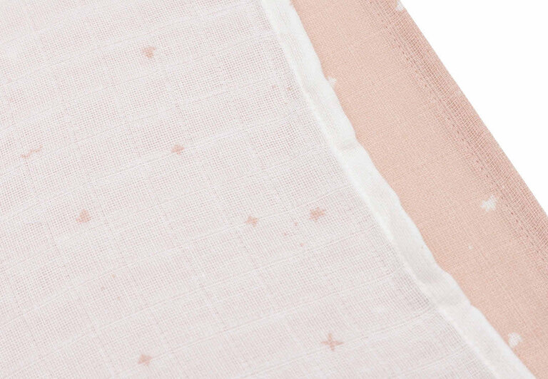 Jollein Hydrofiele Doek Small 70x70cm - Twinkling Wild Rose - 3 Stuks