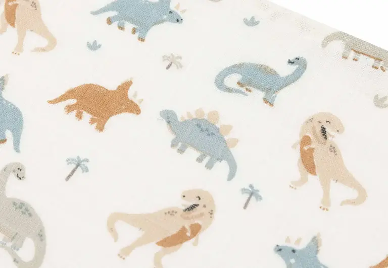 Jollein Hydrofiele Doek Small 70x70cm - Roarsome - 3 Stuks