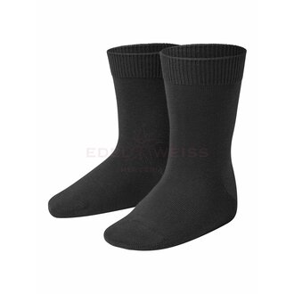 Condor Plain Stitch Basic Short Socks - Negro