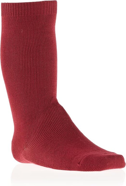 Condor Plain Stitch Knee-High Socks - Granate