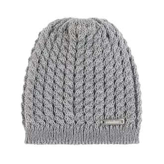 Condor Knit Hat with Braids - Aluminio