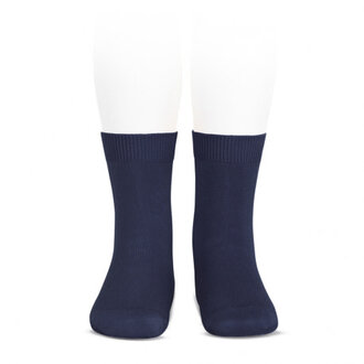 Condor Plain Stitch Basic Short Socks - Marino