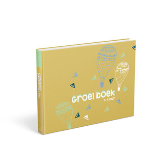 Jep-Kids Groeiboek van baby naar kleuter 1-4 jaar - Mosterdgeel