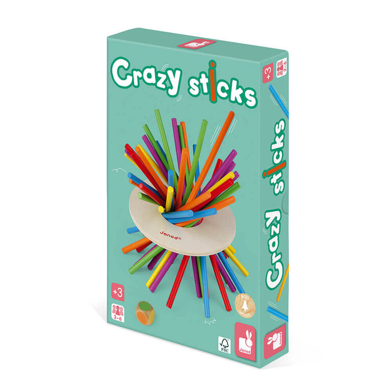 Janod Behendigheidsspel - Crazy Sticks (hout)