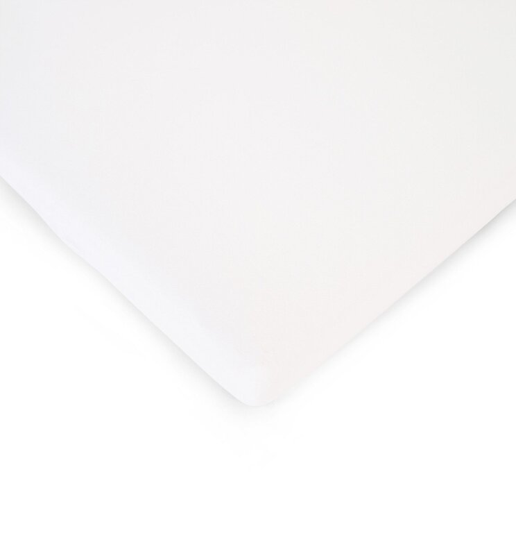 Childhome Hoeslaken Bedkant Wieg 50X90Cm Bio Organic Wit