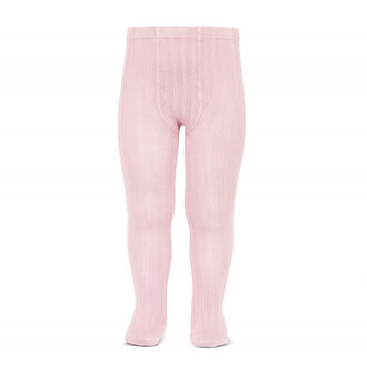 Condor Wide Rib Basic Tights - Rosa