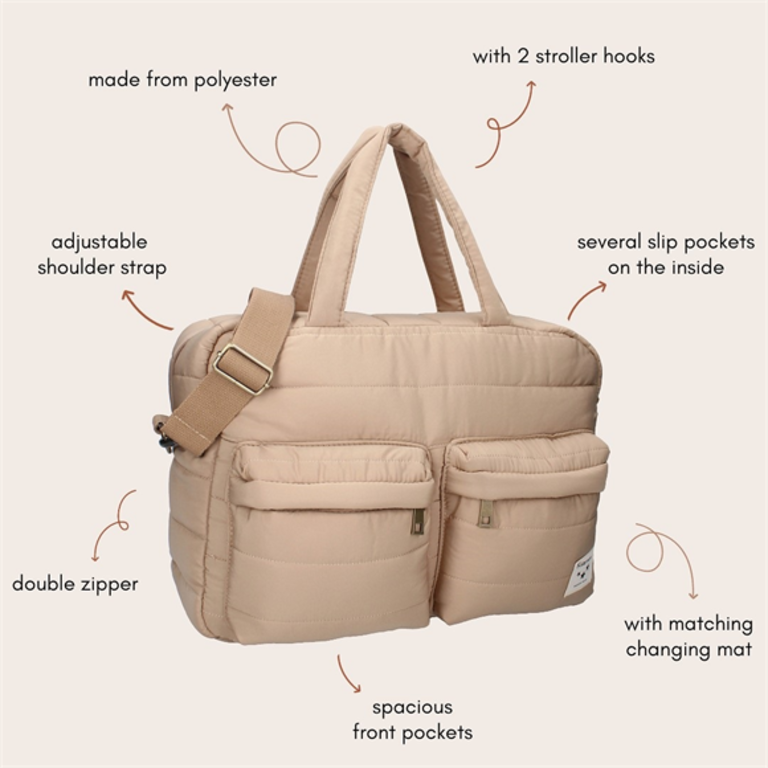Kidzroom Luiertas Care Vienna Gracious - Beige