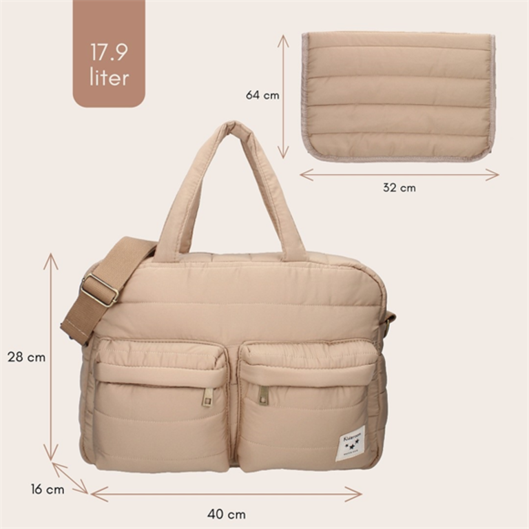 Kidzroom Luiertas Care Vienna Gracious - Beige