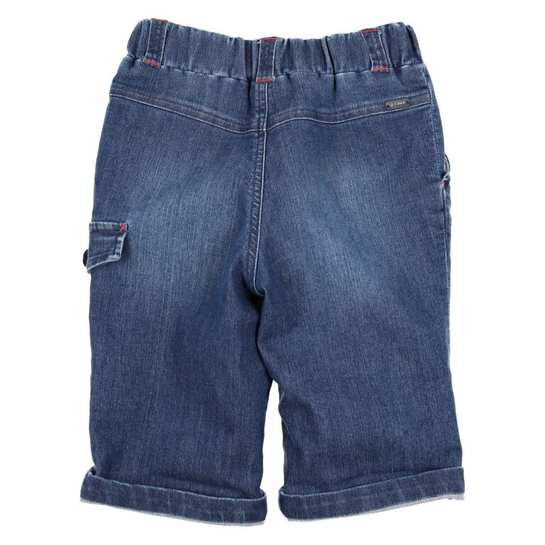 Gymp Shorts op Elastiek Jeans Blauw - 6 Jaar