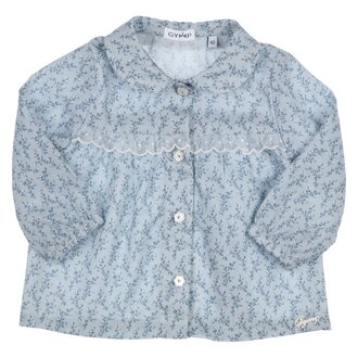 Gymp Tunic met Bloemen Blauw