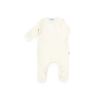 Bamboom Jumpsuit "Pure" met voeten - Cream