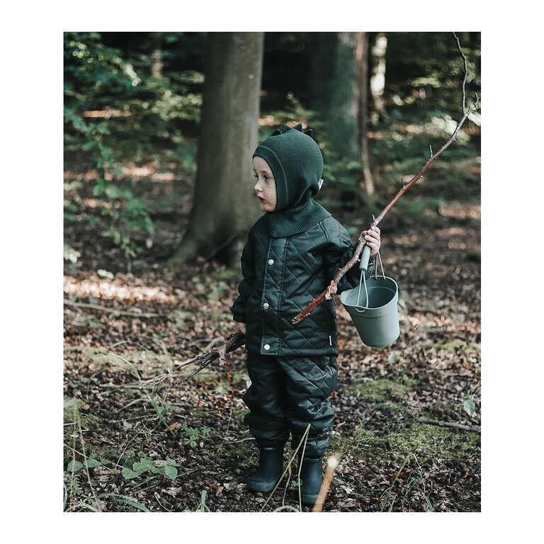 Liewood Mats Knit Hat - Dino Hunter Green - 6/9 Maand