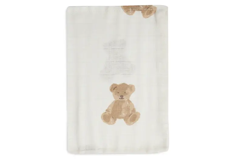 Jollein Hydrofiel Washandjes Teddy Bear - 3 Stuks