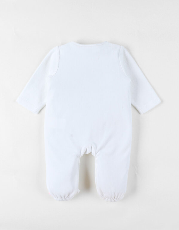 Noukie's Baby Pyjama Fluweel - Pretty Flowers