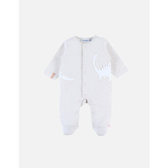 Noukie's Baby Pyjama Jersey Beige - Funny Dino