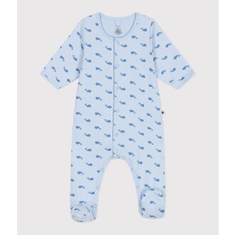 Petit Bateau Bodyjama met walvisprint in tubic