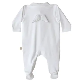BabyGi Angel Footie White
