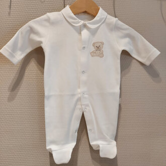 BabyGi Sweet Teddy Footie Ivory