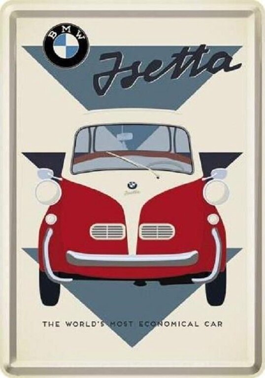 Nostalgic Art Metal Card BMW Isetta