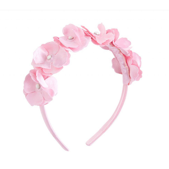 Mayoral Girl Headband Floral Applique Orchid