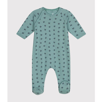 Petit Bateau Fleece Babypyjama met print - Paul-multico - PM