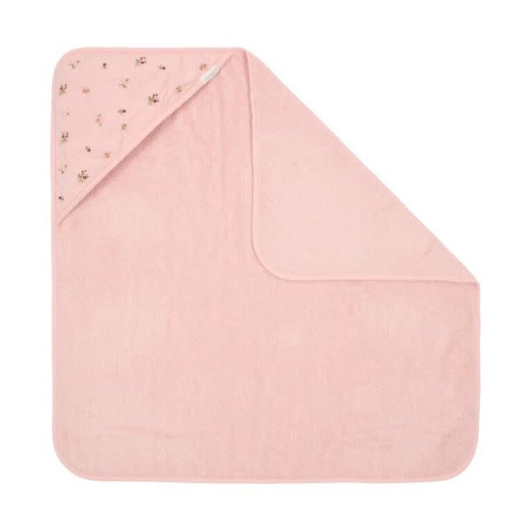 Little Dutch Badcape geborduurd Blossom - 100x100 cm