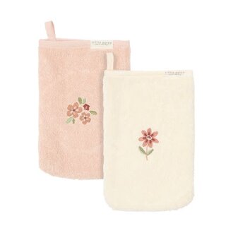 Little Dutch Washandjes set geborduurd Fairy Garden