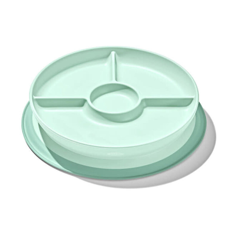 Oxo Tot Stick & Stay Bord met 3 vakjes Opal