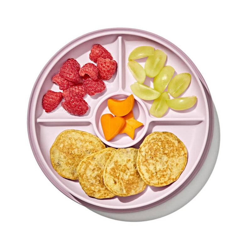 Oxo Tot Stick & Stay Bord met 3 vakjes Blossom