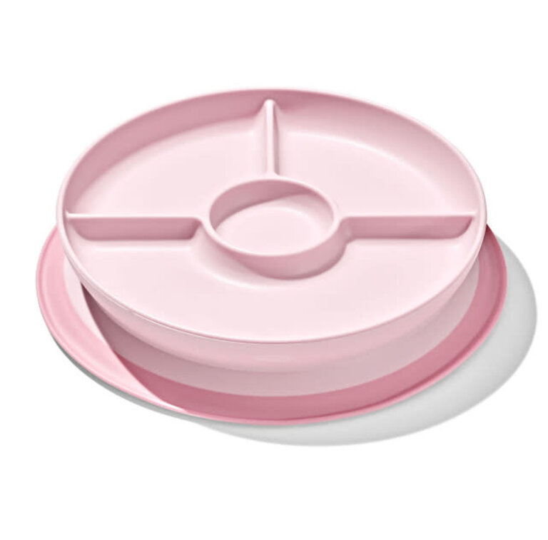 Oxo Tot Stick & Stay Bord met 3 vakjes Blossom
