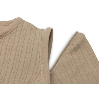 Jollein Slaapzak Newborn met Afritsbare Mouw Rond 60cm Ajour - Biscuit