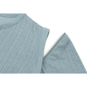 Jollein Slaapzak Newborn met Afritsbare Mouw Rond 60cm Ajour - Sea Green
