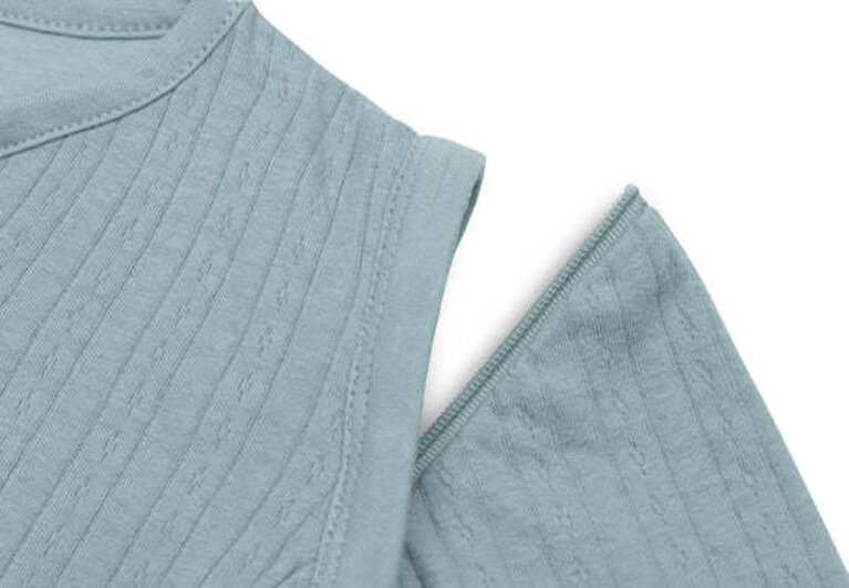 Jollein Slaapzak Newborn met Afritsbare Mouw Rond 60cm Ajour - Sea Green