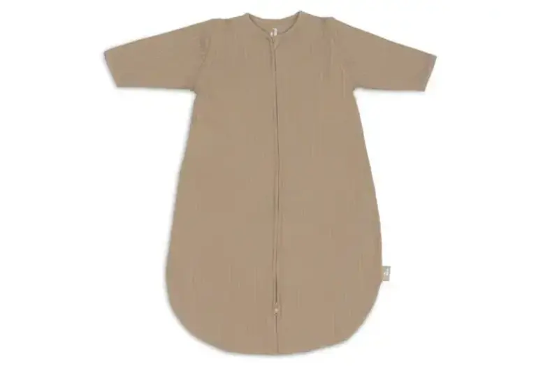 Jollein Slaapzak met Afritsbare Mouw Rond 90cm Ajour - Biscuit